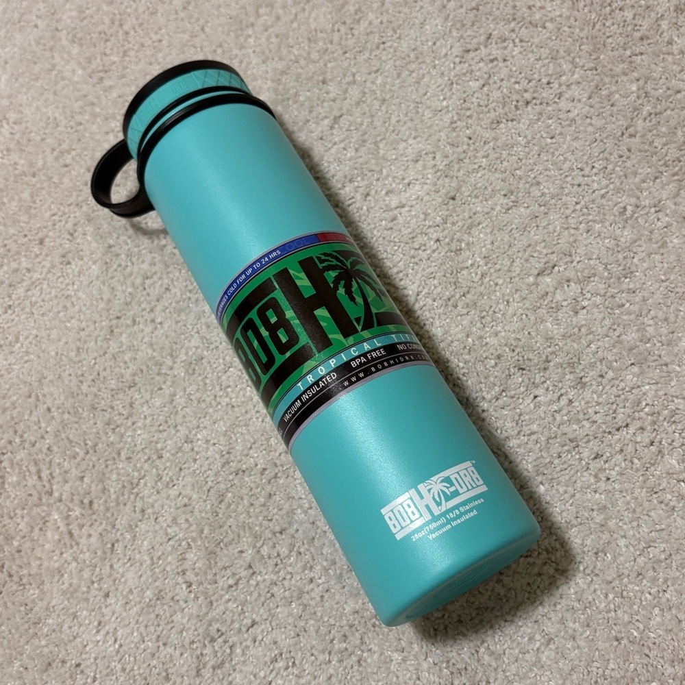 Hawaii 808 HyDr8 Teal Water Bottle with Black Lid